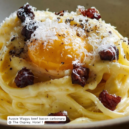 Wagyu beef Carbonara