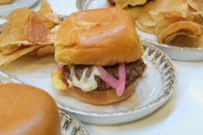 Griddle Smashed Aussie Lamb Burger